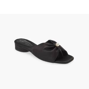 NEW KOKO + PALENKI women's tara metallic sandal in black
